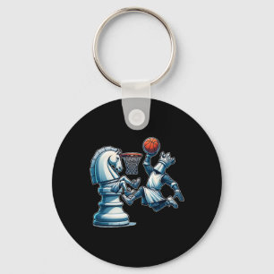 Elegant Chess Board Kung Sketll Game Nyckelring