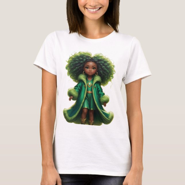 Elegant Chibi-flicka T Shirt (Framsida)
