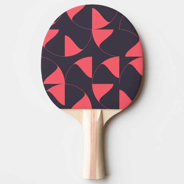 Elegant, chic, abstrakt, cirkelformade geometriska pingisracket (Framsidan)
