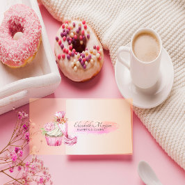 Elegant Chic Bakery Verktyg Piping Bag Flowers Visitkort