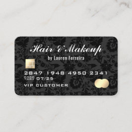 Elegant Chic Beauty Professionell Faux Kredit Card Visitkort
