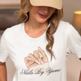 Elegant Chic Beauty Salon Nail Artist Manicurist T Shirt