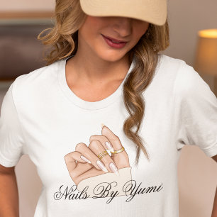 Elegant Chic Beauty Salon Nail Artist Manicurist T Shirt