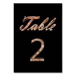 Elegant Chic Black Guld Party Bordsnummer 2