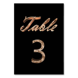 Elegant Chic Black Guld Party Bordsnummer 3