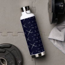 Elegant chic Blåsvart Vattenflaska