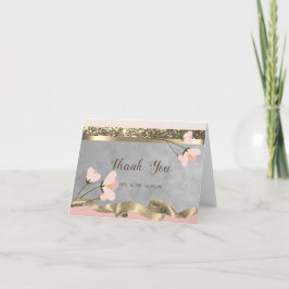 Elegant Chic Blommig Tack Kort