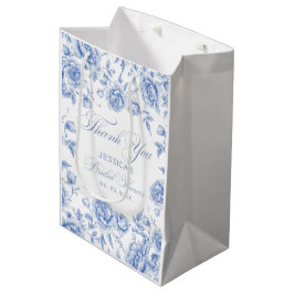 Elegant Chic Blue Toile Chinoiserie Möhippa
