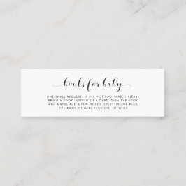Elegant chic Bokar för baby-visitkort Mini Visitkort
