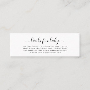 Elegant chic Bokar för baby-visitkort Mini Visitkort