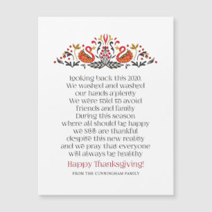 Elegant Chic Botanicals Thanksgiving Dikt