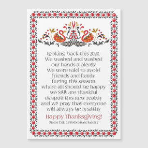 Elegant Chic Botanicals Thanksgiving Dikt