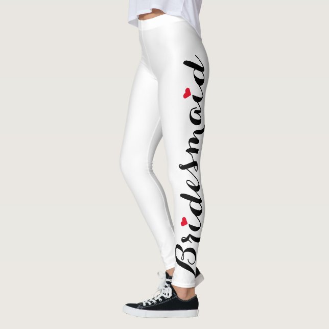 Elegant Chic Brudtärna Bröllop Möhippa Fest Leggings (Vänster)