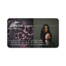 Elegant Chic Burgundy Blommönster 3 Foton