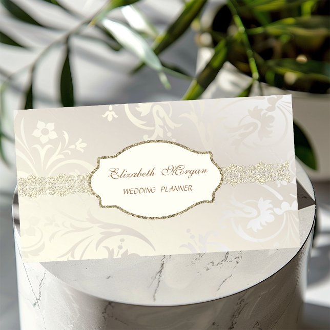 Elegant Chic Charming, Guldspets Visitkort (Skapare uppladdad)