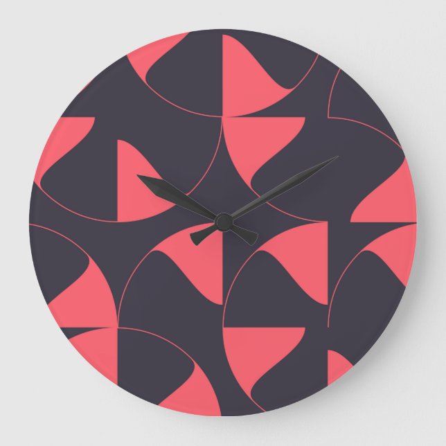 Elegant, chic, cirkelformade geometriska blommor a stor klocka (Framsida)