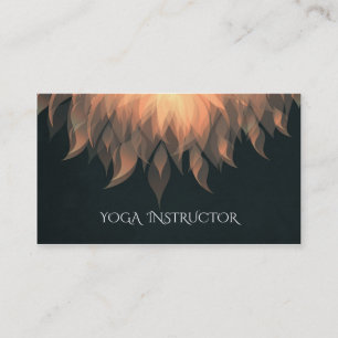 Elegant Chic Copper Guld Yoga Mandala Lotus Blommi Visitkort