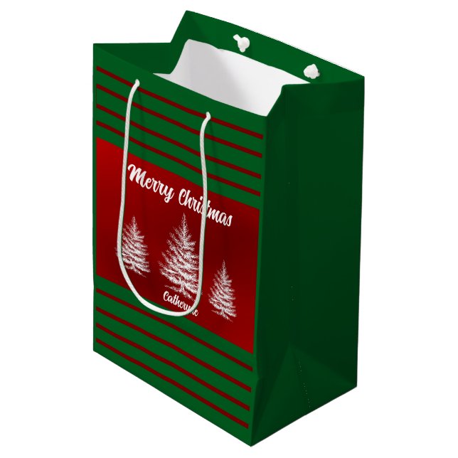 Elegant Chic Cute Modern Festive Red and White (Framsidan Vinklad)