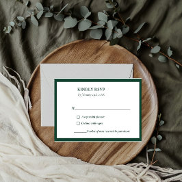 Elegant & Chic Emerald Grönt Grönt bröllop OSA Kort