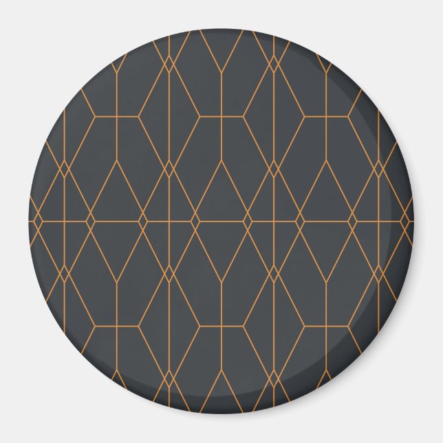 Elegant, chic, enkel, lyxig mönster-konst magnet (Framsidan)