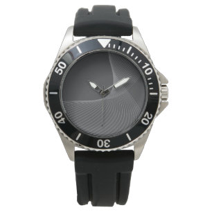 Elegant, chic, enkel, modern grafisk mönster-konst armbandsur