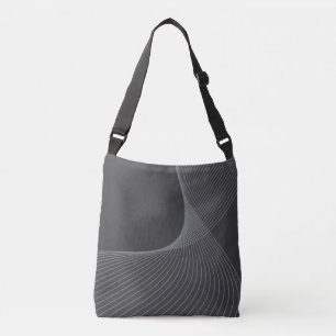 Elegant, chic, enkel, modern grafisk mönster-konst axelväska