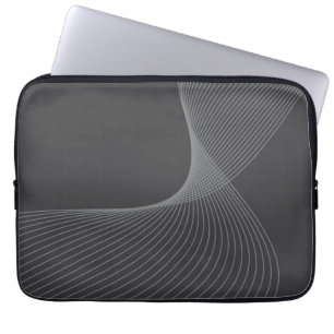 Elegant, chic, enkel, modern grafisk mönster-konst laptop fodral