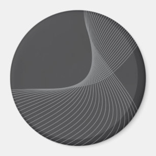 Elegant, chic, enkel, modern grafisk mönster-konst magnet