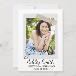 Elegant Chic Examen Invitation Inbjudningar