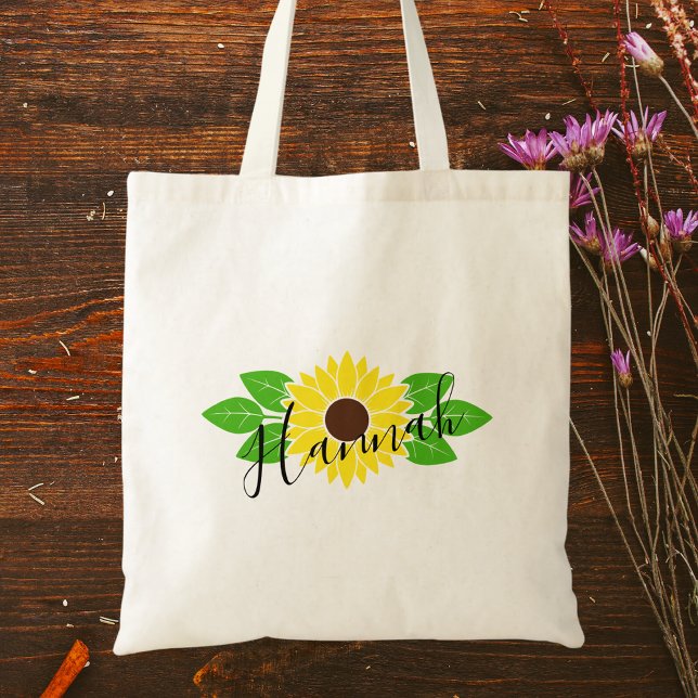 Elegant Chic Färg Boho Watercolor Blommigt Tygkasse (Skapare uppladdad)