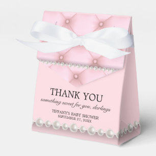 Elegant Chic för  Rosa Tiffany Theme Baby Shower Presentaskar