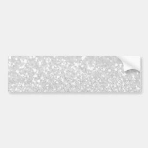 elegant chic glamor Vitt falskt glitter Bildekal
