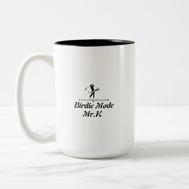 Elegant Chic Golf Tvåtons Kaffemugg present 2026  (Vänster)