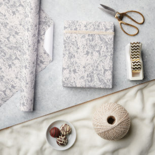 Elegant Chic Grått Modern Coola Minimalist Mönster Presentpapper