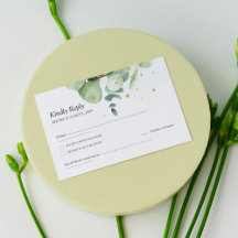 Elegant Chic Grönt Eucalyptus Bröllop Guld accente