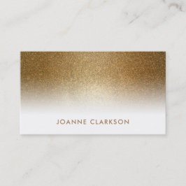 Elegant chic guld- glitterlyxlutning visitkort