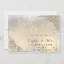 Elegant Chic Guld Hearts, Ram Spara datum