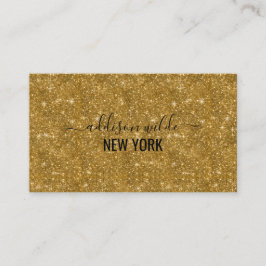 Elegant chic guld moderna kvadratminimalistisk sva visitkort