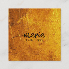 Elegant chic guld moderna kvadratminimalistiska vi fyrkantigt visitkort