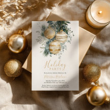 Elegant Chic Guldprydnader Grönska Julfest