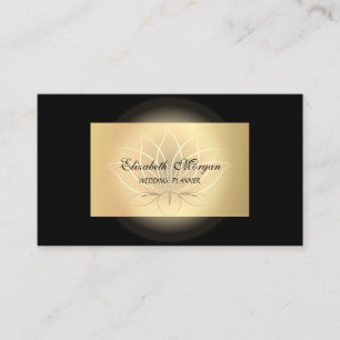 Elegant Chic Lotus Professional, Falskt Guld, Svar Visitkort