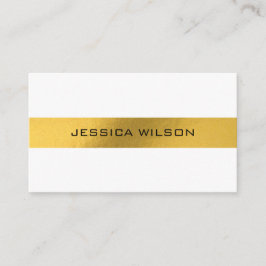 Elegant chic med affärskortet guld foil ram visitkort