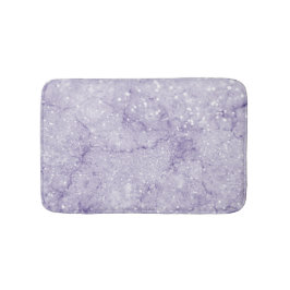 Elegant chic mjuk lavender lila glitter marmor badrumsmatta