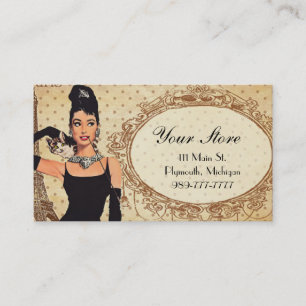 Elegant chic modeBoutiquevisitkort Visitkort