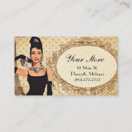 Elegant chic modeBoutiquevisitkort Visitkort