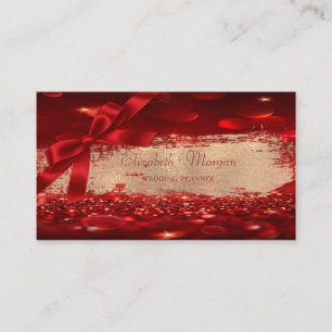 Elegant Chic Modern Bokeh, Penskift, Slinga Visitkort