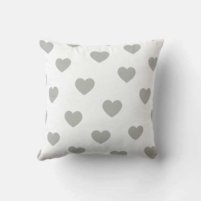Elegant Chic Modern Enkel Trendig Hjärtmönster Kudde (Baksida)