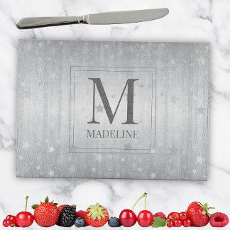 Elegant Chic Modern White Grått Silver Stars