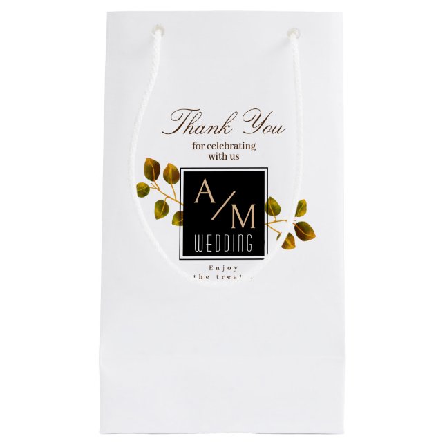Elegant Chic Monogram Vit (Framsidan)