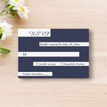Elegant Chic Navy Blue White Luxury Modern Bröllop